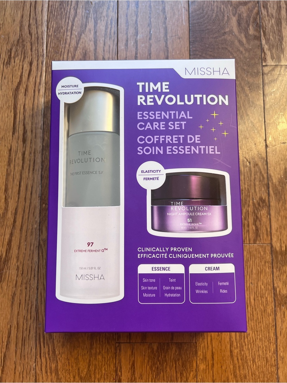 [NEW] Missha Time Revolution Set The First Essence 5X & Night Ampoule Cream 5X